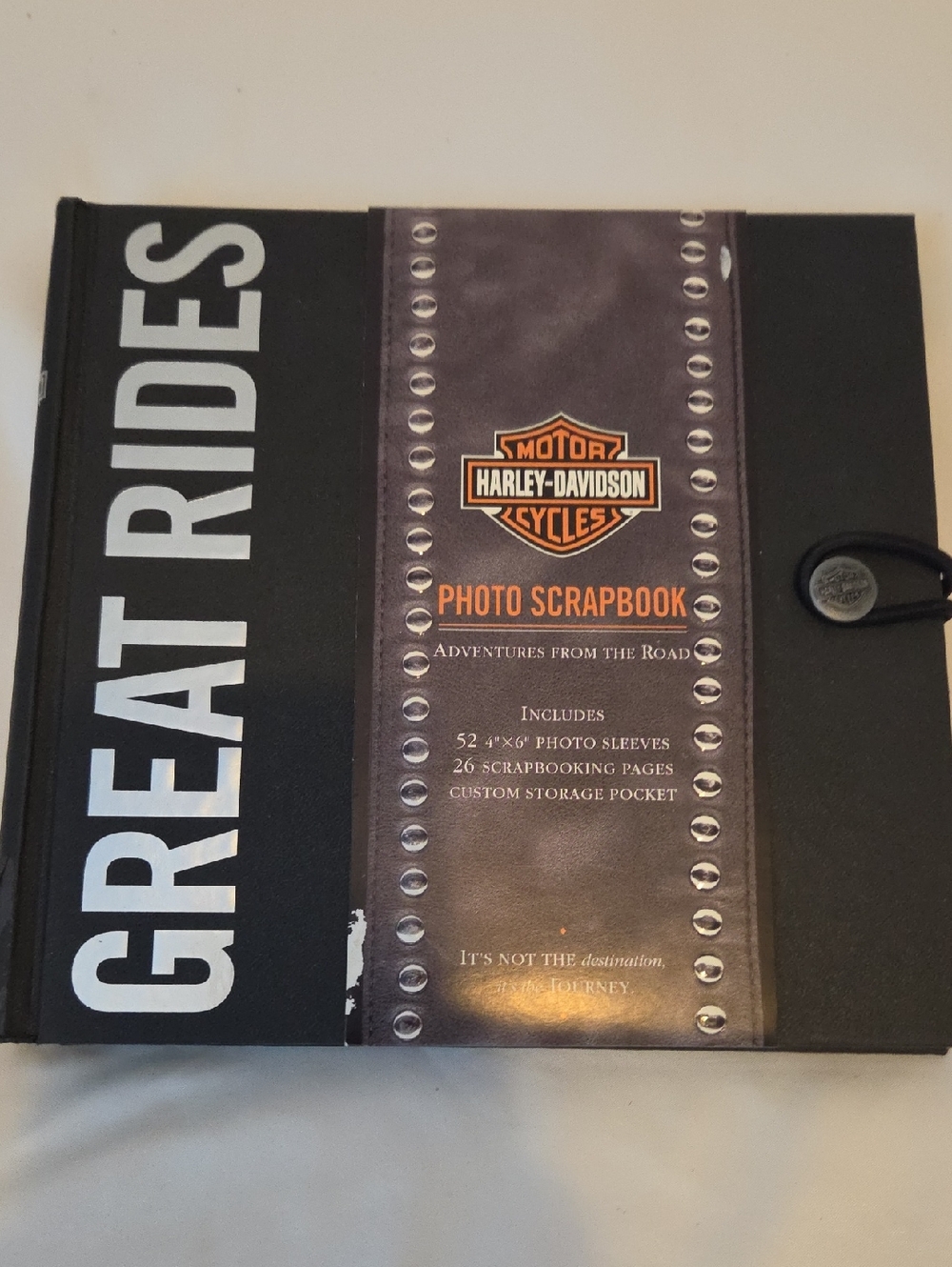 Harley-Davidson Black & Brown Great Rides Photo Scrapbook
